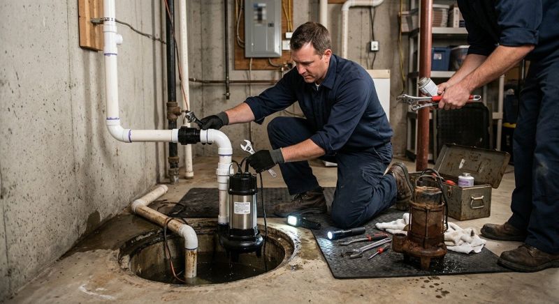 Drainage Pump Installation in Framingham, MA